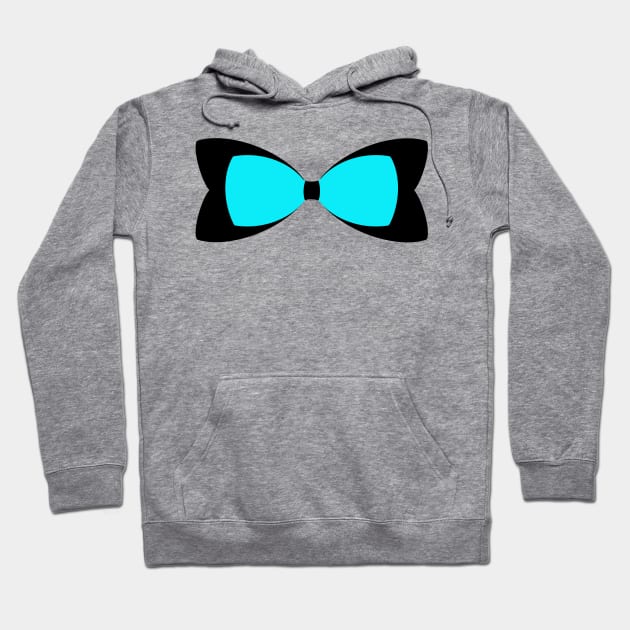 Blue/black bow Hoodie by tothemoons